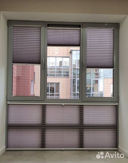 Жалюзи плиссе, рулонные шторы