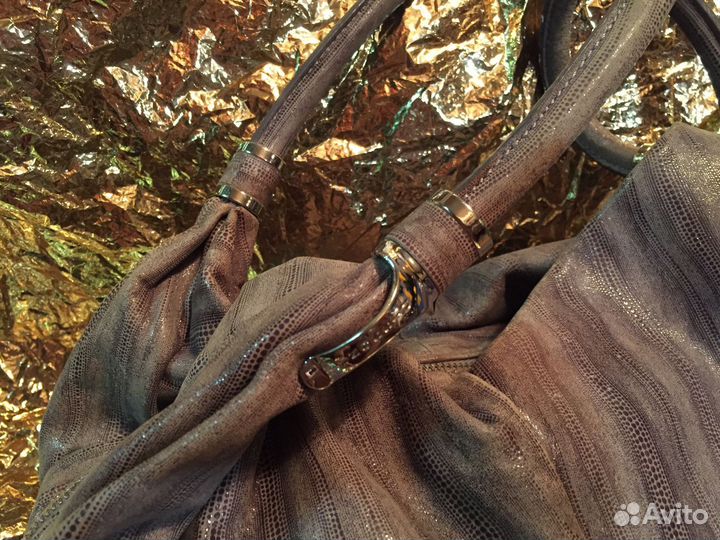 Сумка Dissona нат коже рептилоид фактура Италия