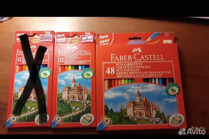 Карандаши Фабер Кастелл с точилками