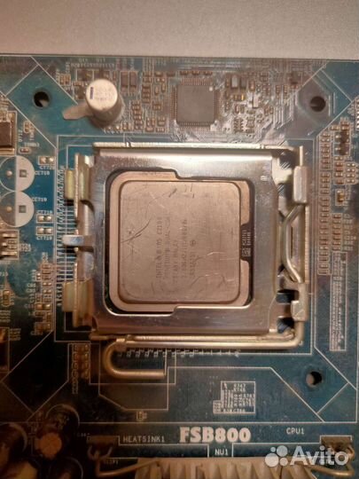 Материнская плата с процессором