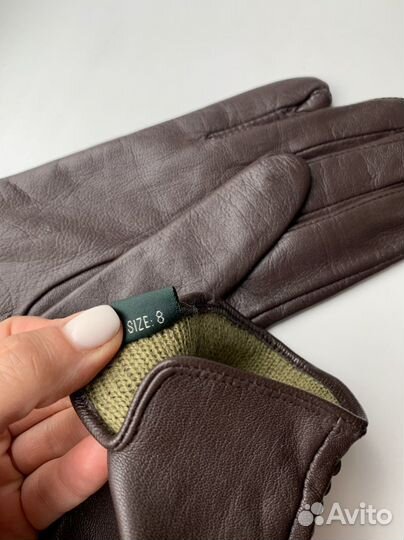 Перчатки женские кожаные