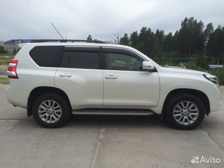 Land Cruiser Prado 150 Ветровики с хромом O9VG7