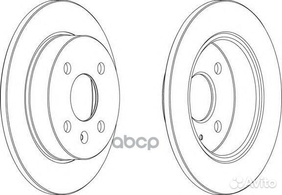 Диск тормозной DDF1043 Ferodo