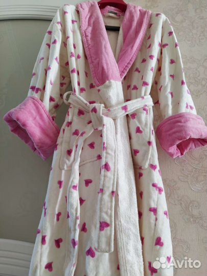 Махровый женский халат