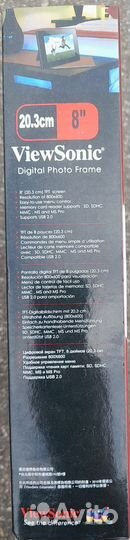 Цифровая фоторамка ViewSonic 20.3 см/8''