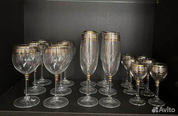 Бокалы фужеры рюмки