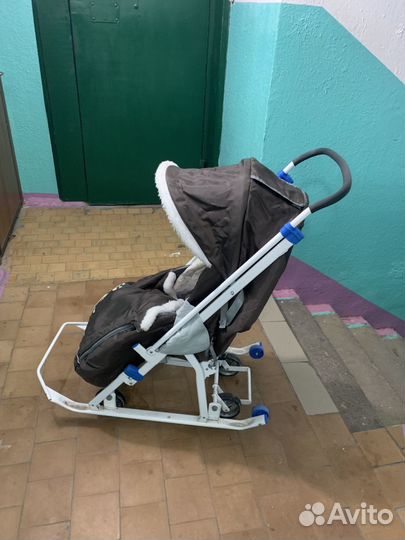 Детские санки коляска