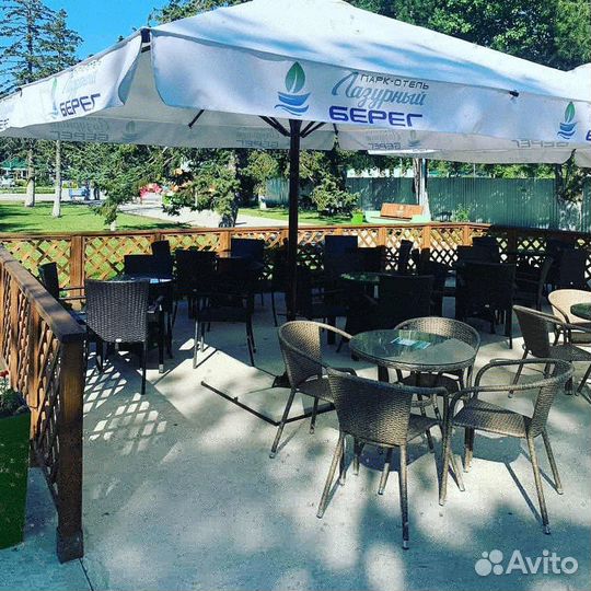 Зонт для кафе 4х4 м