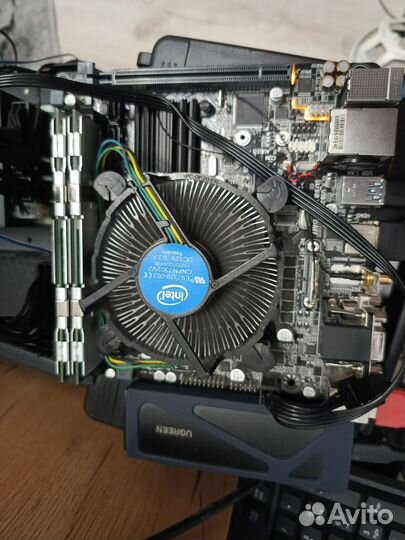 Комплект Gigabyte h110n с прошитым биос