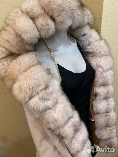 Парка с натуральным мехом