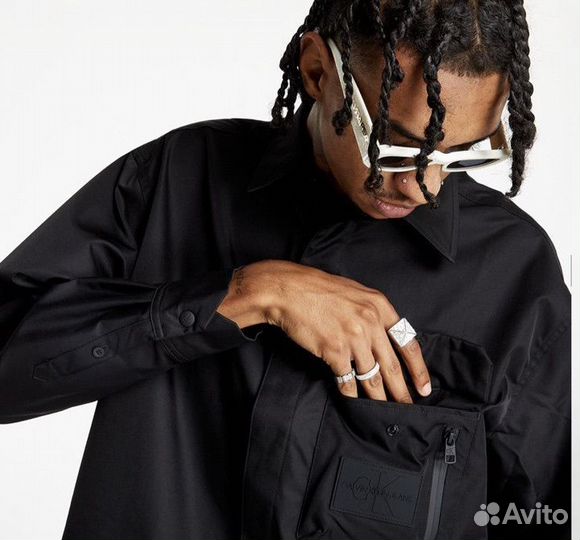 Плотная рубашка куртка оверсайз Calvin Klein