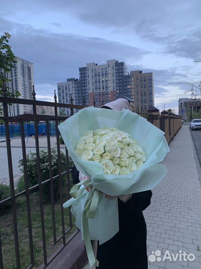 151, 101, 51 Роза Букет Доставка
