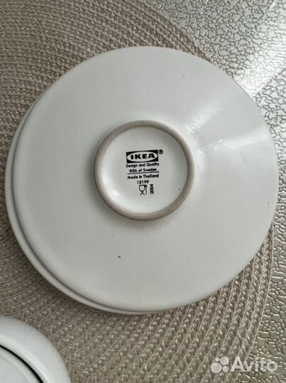 Чашка кружка с блюдцем IKEA набор