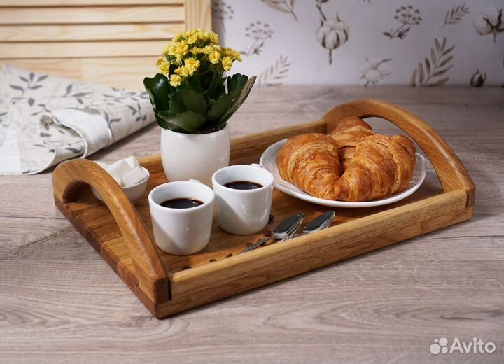 Поднос для завтрака, чая и кофе, для вина