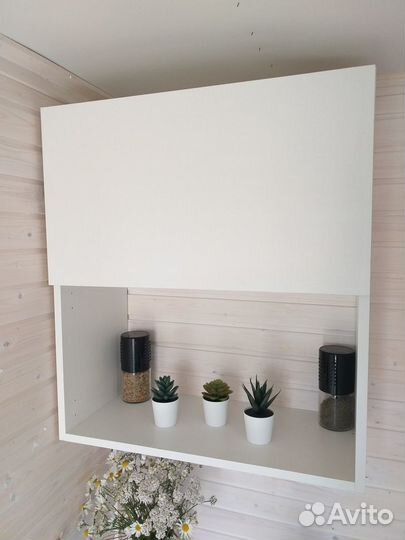 Шкаф навесной Бэлла 60x67.6x29 см лдсп цвет белый