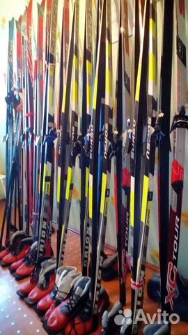 Беговые лыжи в комплектах объявление продам