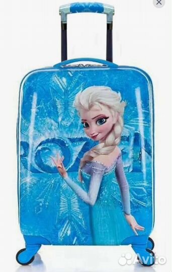 Детский чемодан на колесах Холодное сердце Эльза