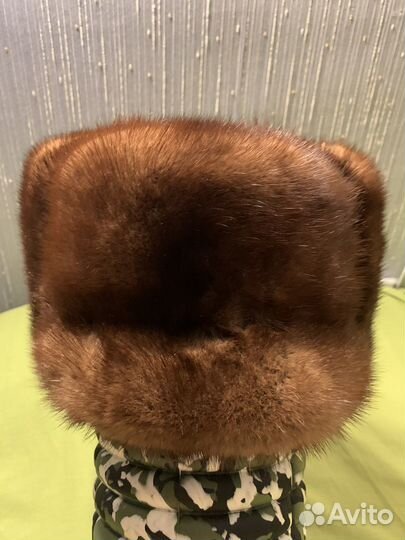 Норковая шапка мужская 58 размер