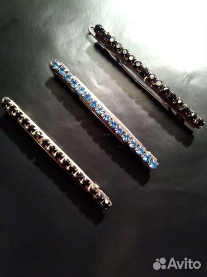 Заколки с камнями СССР винтаж