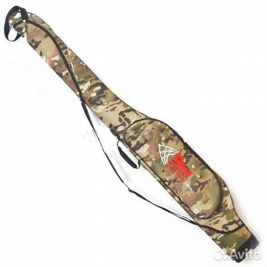 Кофр жесткий для удилищ 135 см, 1 карман, цвет:кмф