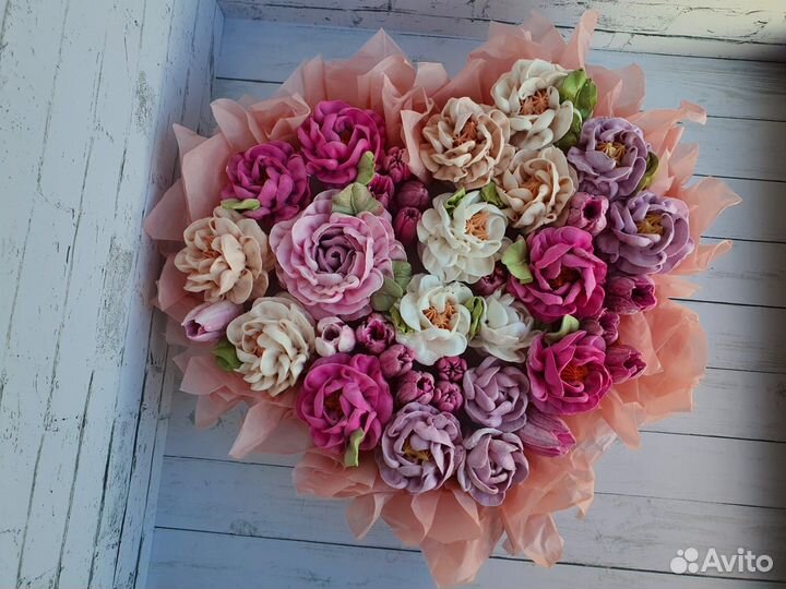 Цветы из зефира