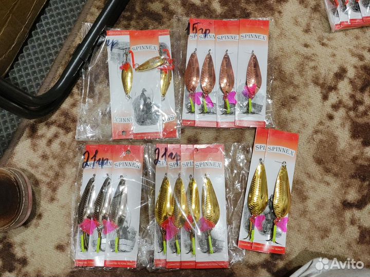 Блесна колебалка спинекс 19шт