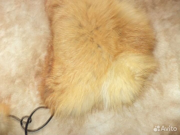 Шапка из лисы девочке р-р 54