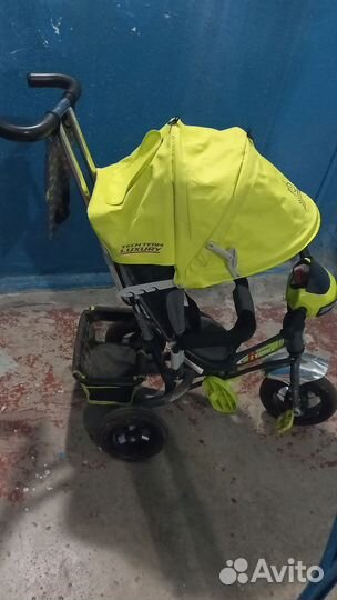 Трехколесный велосипед коляска с ручкой