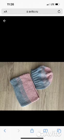 Шапка, шарф, набор