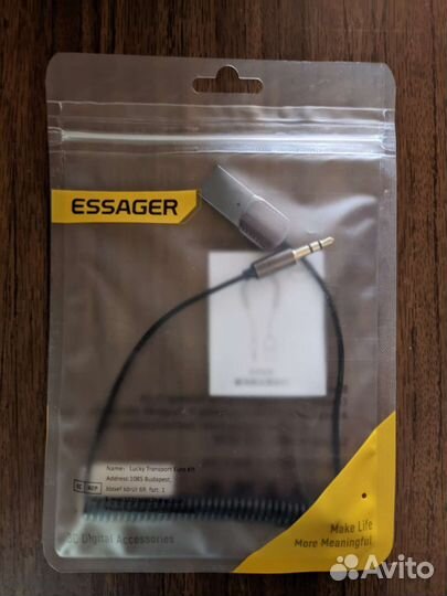 Bluetooth 5.0 - AUX адаптер Essager