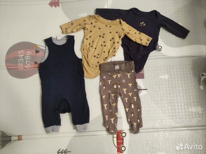 Фирменные вещи пакетом 3-6 мес. для мальчика