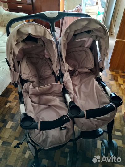 Коляска для двойни погодок jetem