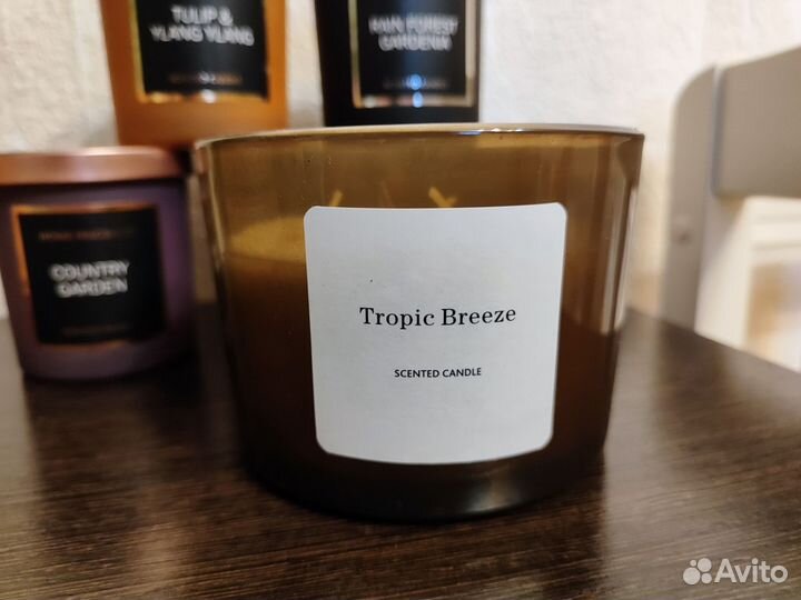 Свеча Tropic breeze с 3 фитилями