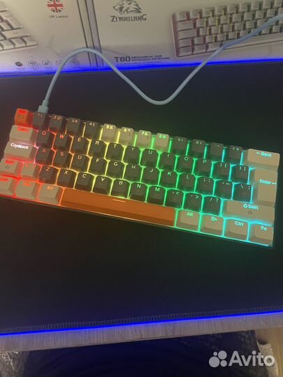 Механическая клавиатура белая Firewolf T60