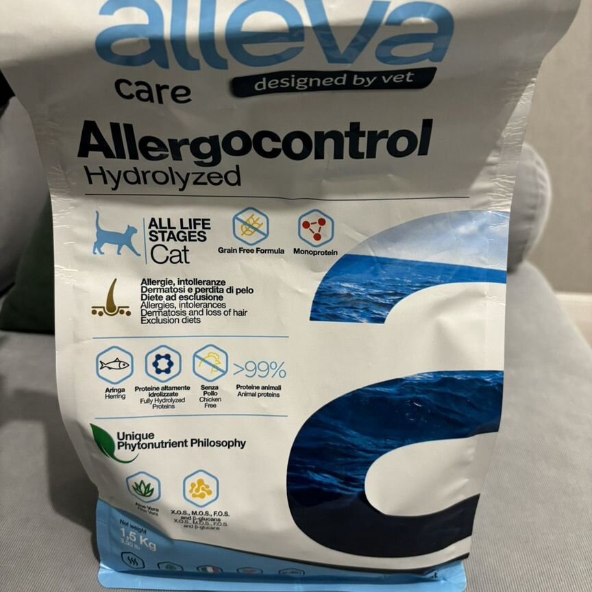 Корм для кошек alleva allergocontrol