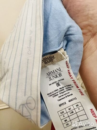 Шапка armani оригинал от 0-6мес новая