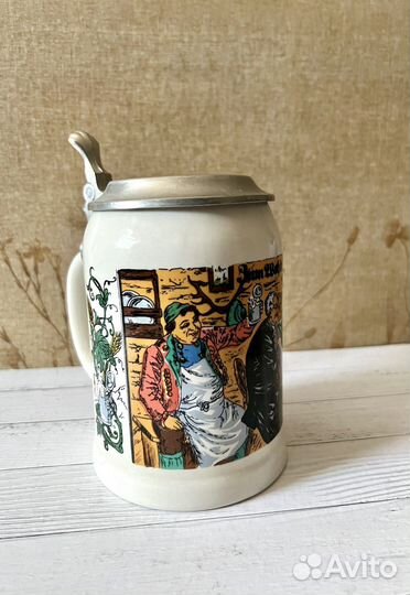 Кружка пивная Германия с крышкой