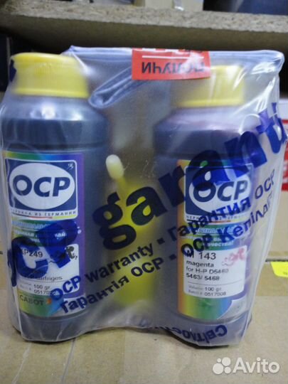 Чернила 4*100мл OCP HP BKP 249, C/M/Y 143