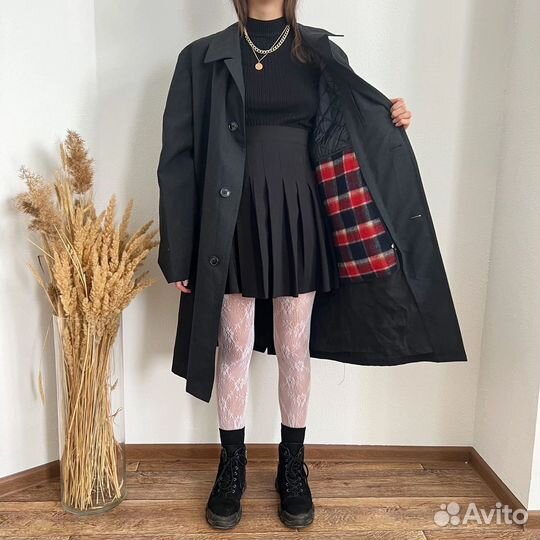Винтажный Тренч с подкладом