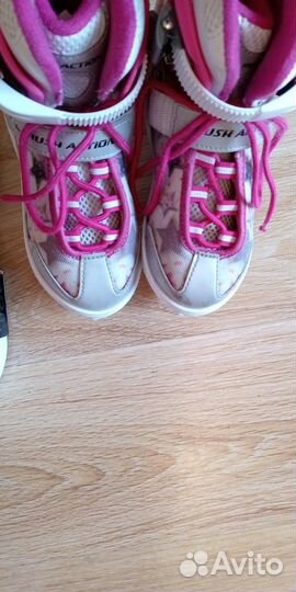 Раздвижные коньки-ролики 2 в 1 rush action 31-34 р