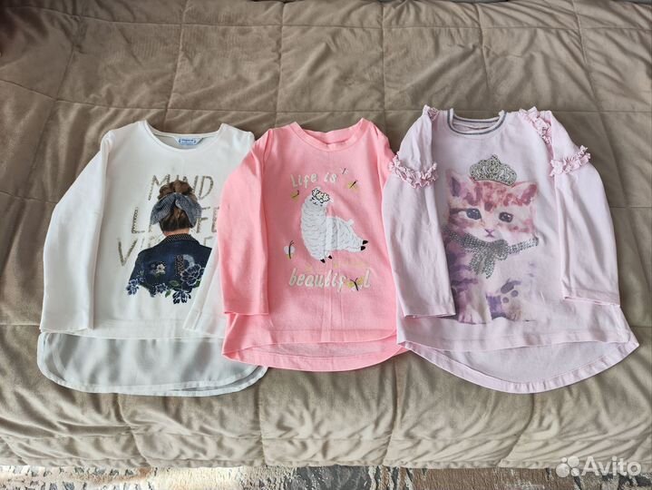 Вещи пакетом на девочку 104 110