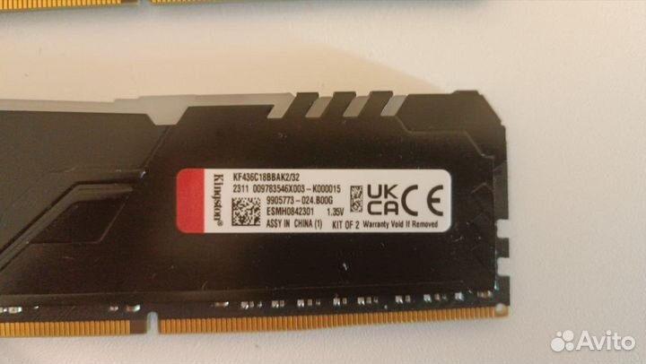 Kingston fury Beast ddr4 16GBx2 3600мгц