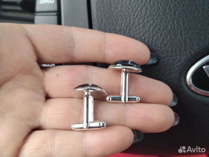 Запонки унисекс именные для рубашки