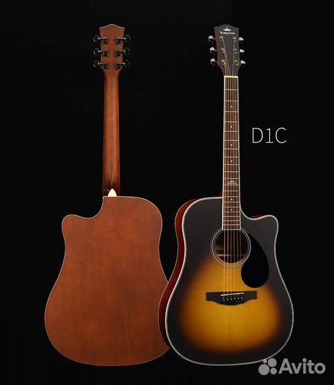 Kepma D1C M акустическая гитара, матовая