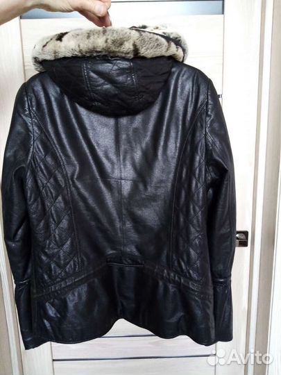 Куртка кожаная женская 48 размер