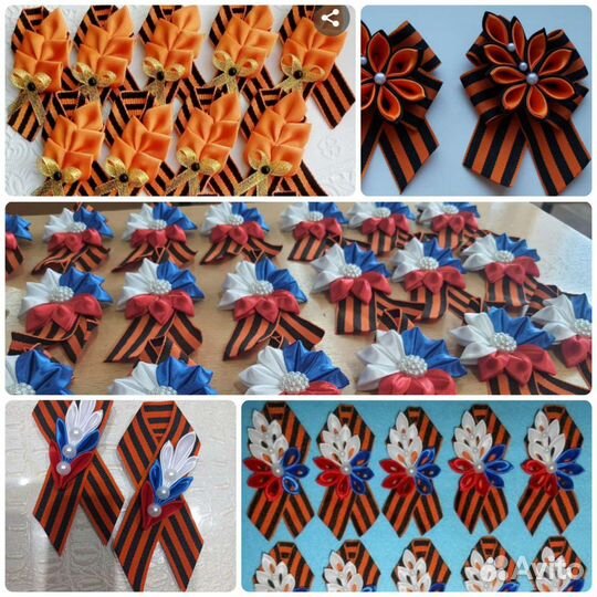 Бантики для волос ручной работы