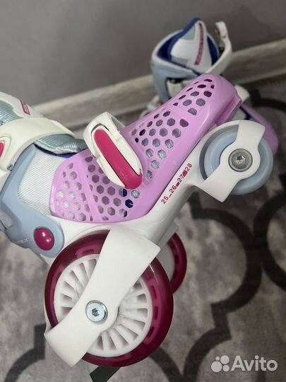 Роликовые коньки детские раздвижные