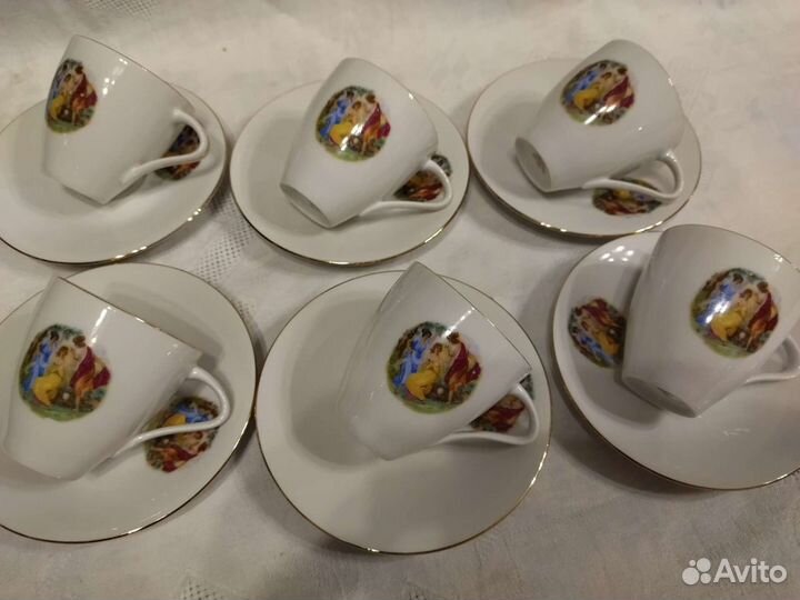 Чашки Мадонна кофейные новые Чехословакия