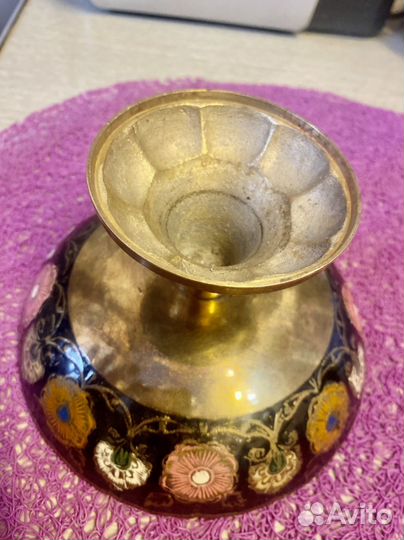 Ваза конфетница латунь Индия