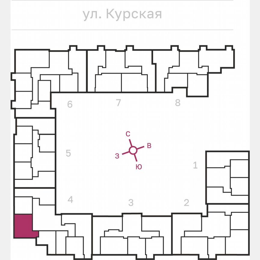 2-к. квартира, 60,1 м², 4/10 эт.